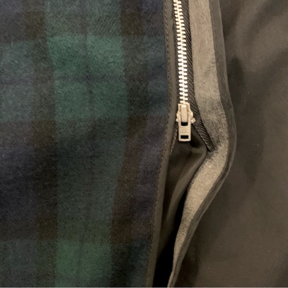 Towne by London Fog Long Black Trench Coat - Picture 8 of 10